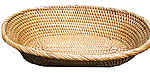 rattan basket oval